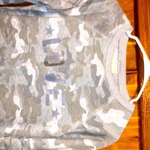 Bobbie Brooks camo sweater